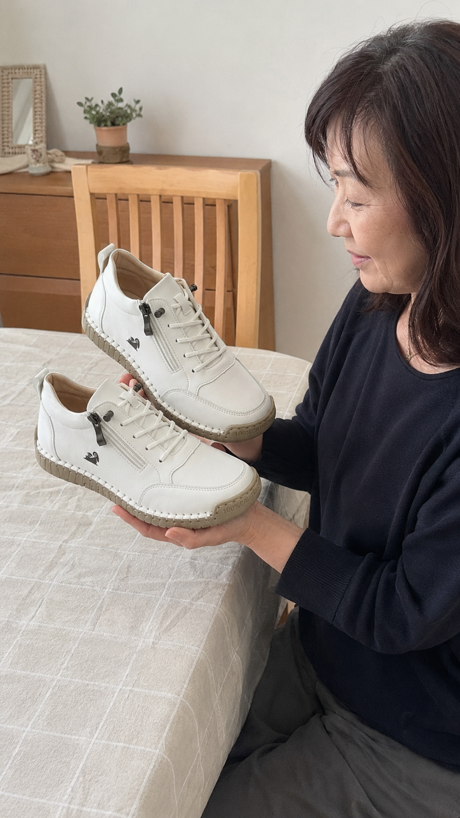 お客様によるシューズの着用写真
