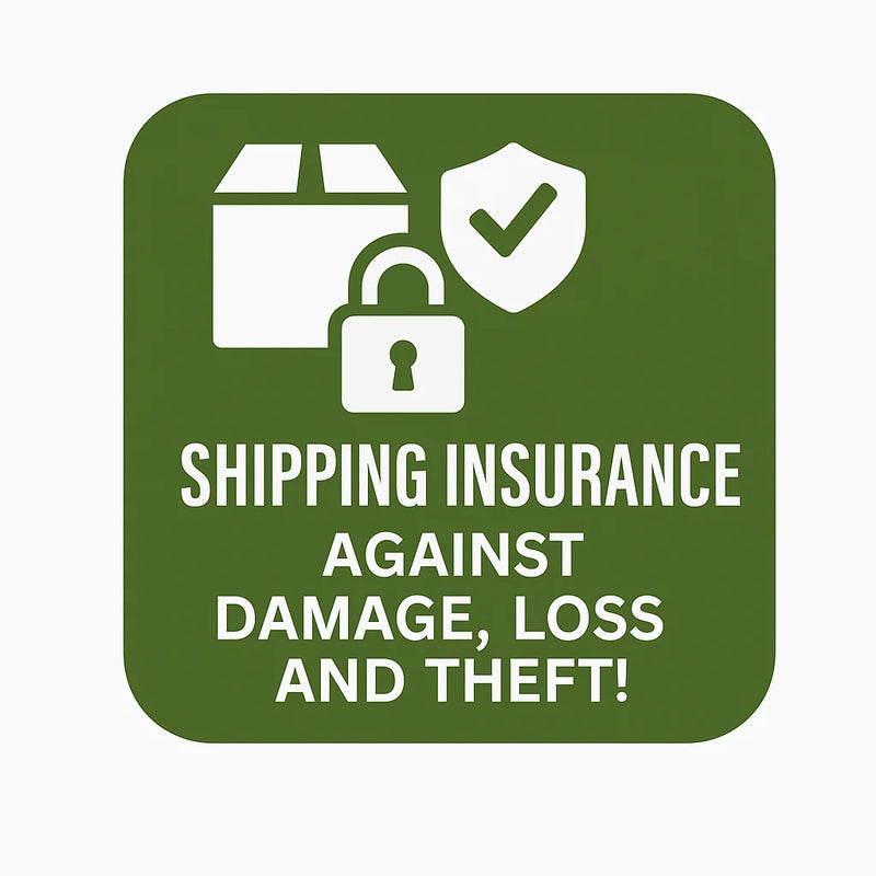 Priority Packing + 100% Shipping Insurance